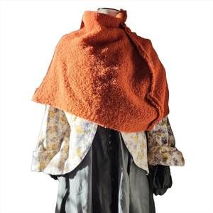 NEW AMANO BY LORENA LAING women's alpaca shrug in orange